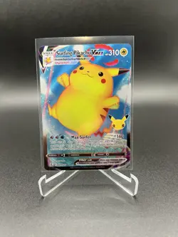 POKEMON CELEBRATIONS SURFING PIKACHU VMAX 009/025 NM CONDITION - Image 1