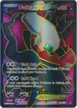 1x Darkrai-EX - 118/122 - Full Art Ultra Rare Moderately Played Pokemon XY-- Bre - Image 1