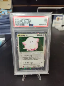 Pokemon Chansey ex 96/109 Ruby Sapphire Holo PSA 7 - Image 1