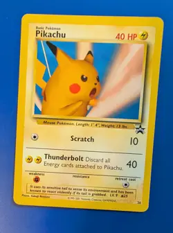 Pikachu Scratch SNAP Promo 26 Black Star Promo Pokemon Non Smoking - Image 1