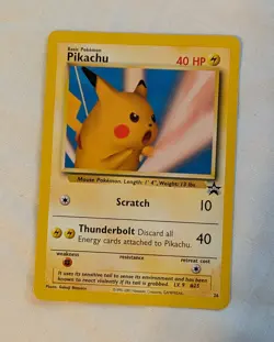 Pikachu Scratch SNAP Promo 26 Black Star Promo Pokemon Non Smoking - Image 3