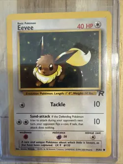 Eevee 55/82 - Team Rocket Set - Vintage - Pokemon TCG - Image 1