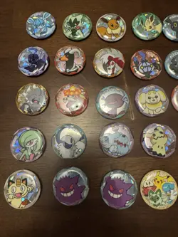Pokemon TCG S-Chinese Exclusive Gem Pack Badge Eevee, Pikachu, Gengar LOT OF 50 - Image 2