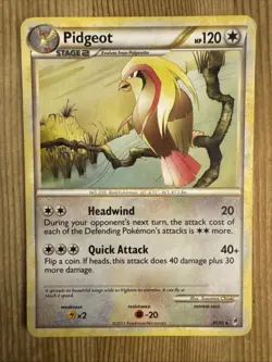 Pokemon TCG Pidgeot 30/95 Rare HS Call of Legends DMG - Image 1