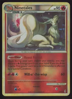 Pokemon Call of Legends Ninetales #17/95 Holo Rare LP - Image 1