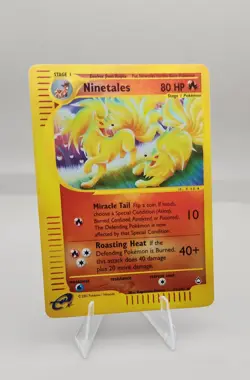 Ninetales 025/147 Aquapolis Reverse Holo Rare Pokemon TCG - Image 1