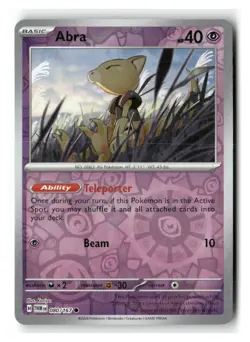 Abra 080/167 Common Twilight Masquerade Pokemon Reverse Holo Near Mint - Image 1