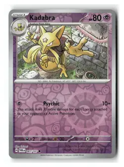 Kadabra 081/167 Common Twilight Masquerade Pokemon Reverse Holo Near Mint - Image 1