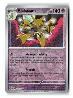 Alakazam 082/167 Rare Twilight Masquerade Pokemon Reverse Holo Near Mint - Image 1