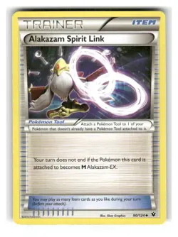 Alakazam Spirit Link 90/124 Uncommon Fates Collide Pokemon Lightly Played - Image 1