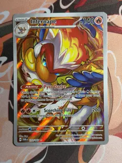 Infernape 173/167 Sv06: Twilight Masquerade Holo Illustration Rare Pokemon HP - Image 2