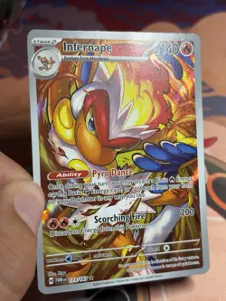 Infernape 173/167 Sv06: Twilight Masquerade Holo Illustration Rare Pokemon HP - Image 3