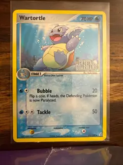 Wartortle 42/100 Uncommon Crystal Guardians Pokemon Reverse Holo Near Mint - Image 1