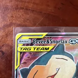 Eevee & Snorlax GX - SM169 - Pokemon Sun & Moon Promo Ultra Rare Card MP - Image 5