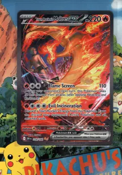 Pokemon TCG Team Rockets Moltres EX 229/182 Destined Rivals NM/M - Image 1