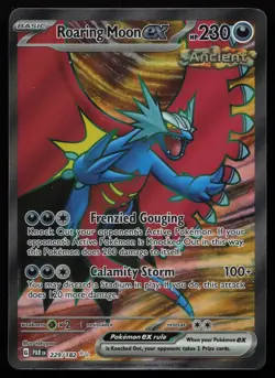 Roaring Moon ex 229/182 Full Art Ultra Rare Paradox Rift Pokemon NM - Image 1