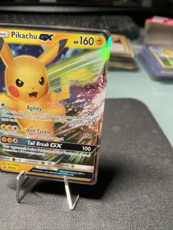 [NM]PIKACHU GX Black Star Promo POKEMON Holo Foil 2019 Trading Card SM232 - Image 3