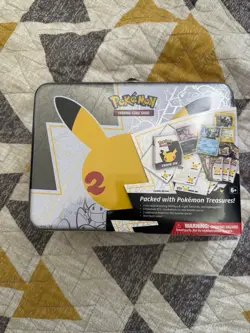 Pokemon 25th Anniversary Celebrations Collectors Tin Lunch Box Chest Brand New ! - Image 1