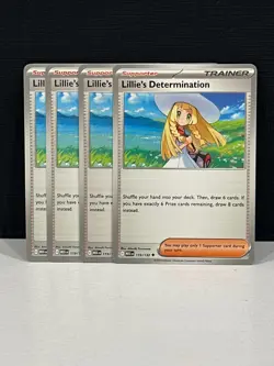 4x Lillie's Determination Playset | Pokemon TCG Mega Evolution 119/132 | NM - Image 1