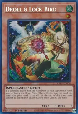 Yugioh! Droll & Lock Bird (Alternate Art) - RA02-EN006 - Secret Rare - 1st Editi - Image 1