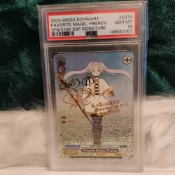 Weiss Schwarz Favorite Magic Frieren SFN/S108-SSP Signature Foil PSA 10 - Image 1