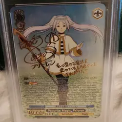 Weiss Schwarz Favorite Magic Frieren SFN/S108-SSP Signature Foil PSA 10 - Image 3