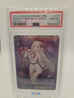2024 Weiss Schwarz Re:Zero Vol. 3 Emilia RZ/S116-077S SR PSA 10 - Image 1