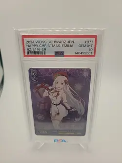 2024 Weiss Schwarz Re:Zero Vol. 3 Emilia RZ/S116-077S SR PSA 10 - Image 3