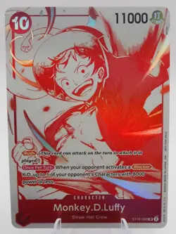 Monkey D Luffy 3rd Anniversary Promo ST10-006 One Piece Card English NM - Image 1
