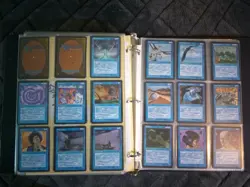 Magic the Gathering Homelands Complete Set NM/M 140/140 W/Binder - Image 3