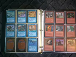 Magic the Gathering Homelands Complete Set NM/M 140/140 W/Binder - Image 4