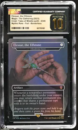CLOUDSTONE CURIO Lord of the Rings Elessar, the Elfstone Foil CGC 10 MTG [Nos] - Image 1