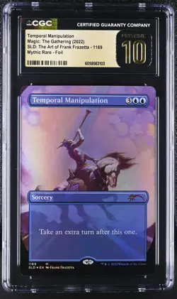 TEMPORAL MANIPULATION Secret Lair Foil Frank Frazetta CGC Pristine 10 MTG - Image 1