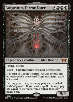 NM-Mint, English - 1 x Valgavoth, Terror Eater Duskmourn: House of Horror - Image 1