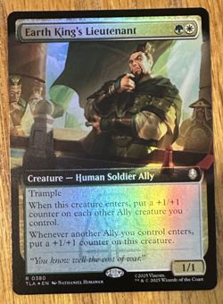 MTG Avatar: The Last Airbender, Earth King's Lieutenant - Extended Art Foil - Image 1