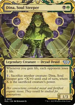 [MTG] Dina, Soul Steeper (Showcase) (0037) (MUL) LP-HP - Image 1