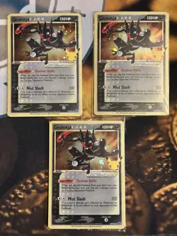 Pokemon TCG - Greninja Gold Star Holo Promo x 3 - Sealed -SWSH144 - Celebrations - Image 1