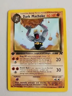 Dark Machoke 40/82 Team Rocket Regular LP Lightly Played Pokemon - Image 1