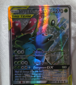 Pokemon Celebi & Venusaur GX SM167 SM Promos Tag Team Promo Holo Basic Card - Image 1