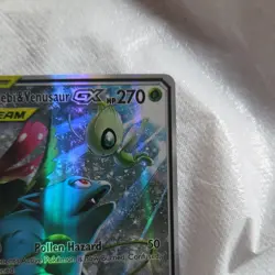 Pokemon Celebi & Venusaur GX SM167 SM Promos Tag Team Promo Holo Basic Card - Image 3