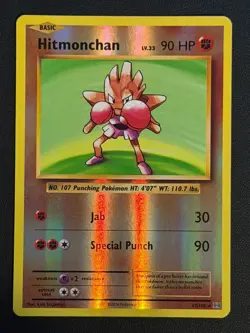 POKEMON CARD Hitmonchan 62/108 Evolutions Reverse Holo Mint Pack Fresh Free P&P - Image 1
