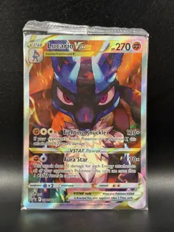 Pokemon TCG Lucario VSTAR SWSH291 - Crown Zenith - Black Star Promo - Sealed - Image 1