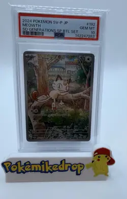 Meowth SV P Promo #192 PSA 10 Gem Mint 2024 Pokemon Japanese - Image 1