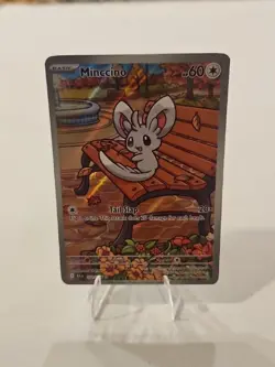 Pokemon TCG Minccino 152/086 Illustration Rare Black Bolt - Image 1