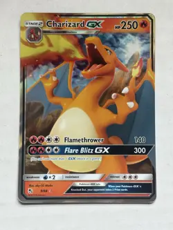 Charizard GX - 9/68 - Pokemon Hidden Fates Sun & Moon Ultra Rare Card NM 2 - Image 1