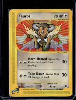 Tauros - 133/165 / Expedition Base Set 2002 (MP) / Pokemon TCG - Image 1