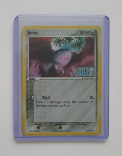 Pokemon TCG EX Crystal Guardians - Aron 44/100 Reverse Holo Common (2006) HP/DMG - Image 3