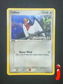 Taillow Emerald Holo Pokemon Card 68/106 - Excellent - Image 1