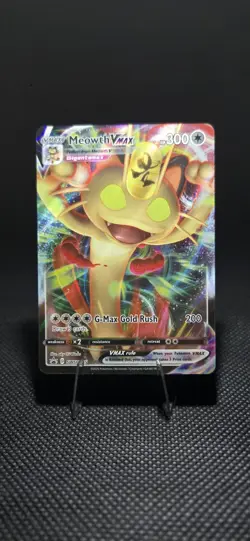 Meowth VMAX SWSH005 SWSH: Sword & Shield Black Star Promo Pokemon Card - Image 1