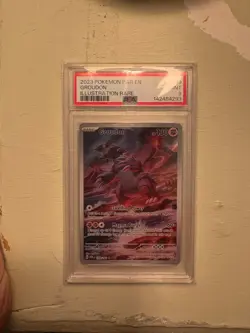 Groudon 199/182 Pokemon Paradox Rift Illustration Rare #199 MINT PSA 9 - Image 1